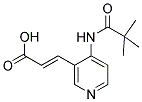 3-[4-(2,2-DIMETHYL-PROPIONYLAMINO)-PYRIDIN-3-YL]-ACRYLIC ACID Struktur