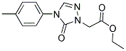 ETHYL 2-[4-(4-METHYLPHENYL)-5-OXO-4,5-DIHYDRO-1H-1,2,4-TRIAZOL-1-YL]ACETATE Struktur