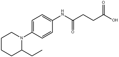 N-[4-(2-ETHYL-PIPERIDIN-1-YL)-PHENYL]-SUCCINAMIC ACID Struktur