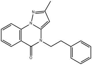 2-METHYL-4-PHENETHYLPYRAZOLO[1,5-A]QUINAZOLIN-5(4H)-ONE Struktur