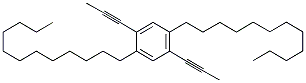 2,5-DIDODECYL-1,4-DI-1-PROPYNYLBENZENE Structure