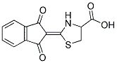 2-(1,3-DIOXO-1,3-DIHYDRO-2H-INDEN-2-YLIDENE)-1,3-THIAZOLIDINE-4-CARBOXYLIC ACID Struktur