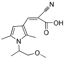 (2Z)-2-CYANO-3-[1-(2-METHOXY-1-METHYLETHYL)-2,5-DIMETHYL-1H-PYRROL-3-YL]ACRYLIC ACID Struktur