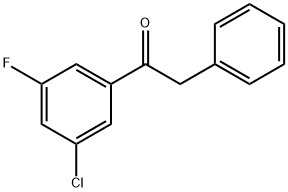 3'-CHLORO-5'-FLUORO-2-PHENYLACETOPHENONE Struktur