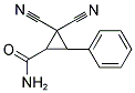 2,2-DICYANO-3-PHENYL-1-CYCLOPROPANECARBOXAMIDE Struktur