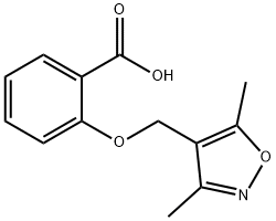 2-[(3,5-DIMETHYLISOXAZOL-4-YL)METHOXY]BENZOIC ACID Struktur