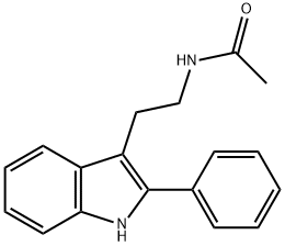 N-[2-(2-PHENYL-1H-INDOL-3-YL)ETHYL]ACETAMIDE Struktur