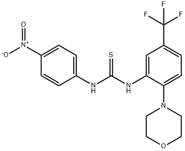 1-(2-MORPHOLIN-4-YL-5-(TRIFLUOROMETHYL)PHENYL)-3-(4-NITROPHENYL)THIOUREA Struktur