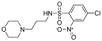 ((4-CHLORO-2-NITROPHENYL)SULFONYL)(3-MORPHOLIN-4-YLPROPYL)AMINE Struktur