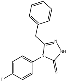 5-BENZYL-4-(4-FLUOROPHENYL)-4H-1,2,4-TRIAZOLE-3-THIOL Struktur