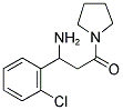 3-AMINO-3-(2-CHLORO-PHENYL)-1-PYRROLIDIN-1-YL-PROPAN-1-ONE Struktur