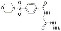 N-(2-HYDRAZINO-2-OXOETHYL)-4-(MORPHOLIN-4-YLSULFONYL)BENZAMIDE Struktur