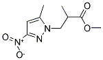 2-METHYL-3-(5-METHYL-3-NITRO-PYRAZOL-1-YL)-PROPIONIC ACID METHYL ESTER Struktur