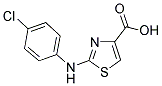 2-(4-CHLORO-PHENYLAMINO)-THIAZOLE-4-CARBOXYLIC ACID Struktur