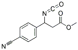 METHYL-3-ISOCYANATO-3-(4-CYANOPHENYL) PROPIONATE Struktur