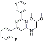 N-(2,2-DIMETHOXYETHYL)-6-(2-FLUOROPHENYL)-2-PYRIDIN-3-YLPYRIMIDIN-4-AMINE Struktur