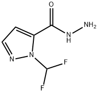 2-DIFLUOROMETHYL-2 H-PYRAZOLE-3-CARBOXYLIC ACID HYDRAZIDE Struktur