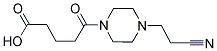 5-[4-(2-CYANOETHYL)PIPERAZIN-1-YL]-5-OXOPENTANOIC ACID Struktur