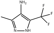 5-METHYL-3-TRIFLUOROMETHYL-1 H-PYRAZOL-4-YLAMINE Struktur