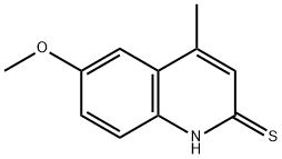 6-METHOXY-4-METHYL-QUINOLINE-2-THIOL Struktur