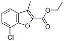 7-CHLORO-3-METHYL-BENZOFURAN-2-CARBOXYLIC ACID ETHYL ESTER Struktur