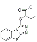 METHYL 2-([1,2,4]TRIAZOLO[3,4-B][1,3]BENZOTHIAZOL-3-YLTHIO)BUTANOATE Struktur