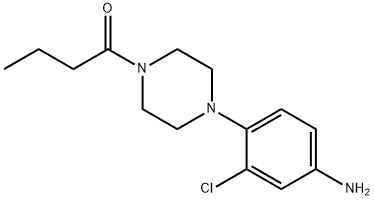 4-(4-BUTYRYL-1-PIPERAZINYL)-3-CHLOROANILINE Struktur