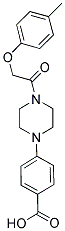 4-(4-[(4-METHYLPHENOXY)ACETYL]PIPERAZIN-1-YL)BENZOIC ACID Struktur