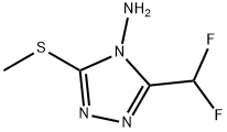 3-DIFLUOROMETHYL-5-METHYLSULFANYL-[1,2,4]TRIAZOL-4-YLAMINE Struktur