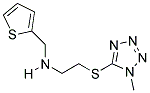 N-(2-((1-METHYL-1H-TETRAZOL-5-YL)THIO)ETHYL)-N-(THIEN-2-YLMETHYL)AMINE Struktur