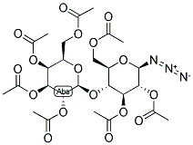 HEPTA-O-ACETYL-BETA-LACTOSYL AZIDE Struktur