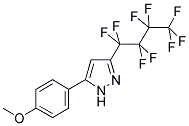 3-PERFLUOROBUTYL-5-(4-METHOXYPHENYL)PYRAZOLE Struktur