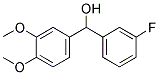 3-FLUORO-3',4'-DIMETHOXYBENZHYDROL Struktur