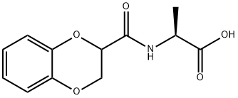 2-[(2,3-DIHYDRO-BENZO[1,4]DIOXINE-2-CARBONYL)-AMINO]-PROPIONIC ACID Struktur