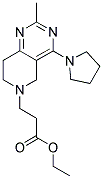 ETHYL 3-(2-METHYL-4-PYRROLIDIN-1-YL-7,8-DIHYDROPYRIDO[4,3-D]PYRIMIDIN-6(5H)-YL)PROPANOATE Struktur