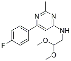 N-(2,2-DIMETHOXYETHYL)-6-(4-FLUOROPHENYL)-2-METHYLPYRIMIDIN-4-AMINE Struktur