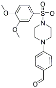 4-(4-[(3,4-DIMETHOXYPHENYL)SULFONYL]PIPERAZIN-1-YL)BENZALDEHYDE Struktur