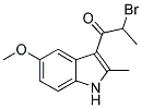 2-BROMO-1-(5-METHOXY-2-METHYL-1H-INDOL-3-YL)-PROPAN-1-ONE Struktur