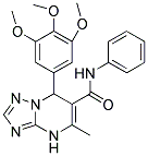 5-METHYL-N-PHENYL-7-(3,4,5-TRIMETHOXYPHENYL)-4,7-DIHYDRO-[1,2,4]TRIAZOLO[1,5-A]PYRIMIDINE-6-CARBOXAMIDE Struktur