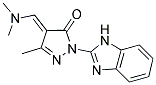 (4E)-2-(1H-BENZIMIDAZOL-2-YL)-4-[(DIMETHYLAMINO)METHYLENE]-5-METHYL-2,4-DIHYDRO-3H-PYRAZOL-3-ONE Struktur