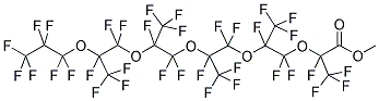 PERFLUORO-2,5,8,11,14-PENTAMETHYL-3,6,9,12,15-PENTAOXAOCTADECANOIC ACID, METHYL ESTER Struktur