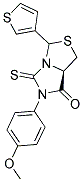 (7AR)-6-(4-METHOXYPHENYL)-3-THIEN-3-YL-5-THIOXOTETRAHYDRO-7H-IMIDAZO[1,5-C][1,3]THIAZOL-7-ONE Struktur