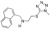 N-(2-((1-METHYL-1H-TETRAZOL-5-YL)THIO)ETHYL)-N-(1-NAPHTHYLMETHYL)AMINE Struktur