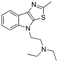 N,N-DIETHYL-N-[2-(2-METHYL-4H-[1,3]THIAZOLO[5,4-B]INDOL-4-YL)ETHYL]AMINE Struktur