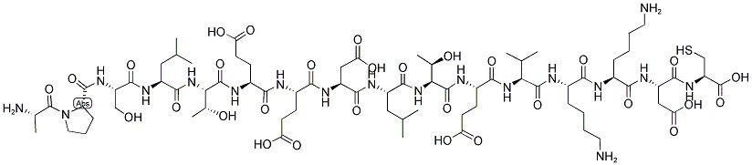 APSLTEEDLTEVKKDC Struktur