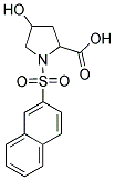 4-HYDROXY-1-(2-NAPHTHYLSULFONYL)PYRROLIDINE-2-CARBOXYLIC ACID Struktur