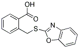 2-[(1,3-BENZOXAZOL-2-YLTHIO)METHYL]BENZOIC ACID Struktur