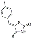 (5Z)-5-(4-METHYLBENZYLIDENE)-4-THIOXO-1,3-THIAZOLIDIN-2-ONE Struktur