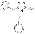 5-[(1-METHYL-1H-PYRROL-2-YL)METHYL]-4-(2-PHENYLETHYL)-4H-1,2,4-TRIAZOLE-3-THIOL Struktur