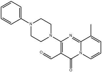 9-METHYL-4-OXO-2-(4-PHENYL-PIPERAZIN-1-YL)-4H-PYRIDO[1,2-A]PYRIMIDINE-3-CARBALDEHYDE Struktur